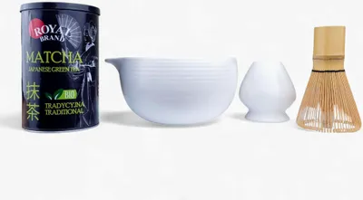 Obrázok produktu pre Kráľovská matcha súprava s kanvicou s výlevkou, metličkou a lyžičkou