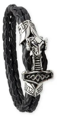 Produktbild von etNox Lederarmband „Thors Hammer“ 21 cm