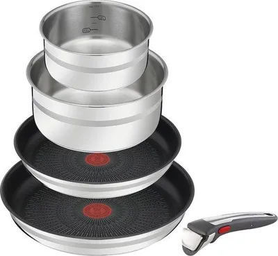 Produktbild von Famanu Kochset 5-teilig mit abnehmbaren Griff - Induktions- und ofenfest