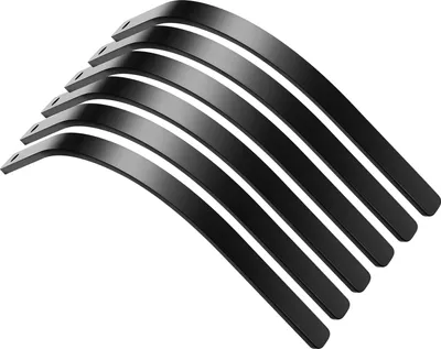 Zdjęcie produktu dla SucceBuy Zapasowe zęby do traktora ogrodowego Grabie do siana, zestaw 6 sztuk, mocowanie śrubowe, zęby do grabi do kamieni z otworem na śrubę 11 mm, wytrzymała stal poddana obróbce cieplnej, zęby grabi jako części zamienne do grabi do siana