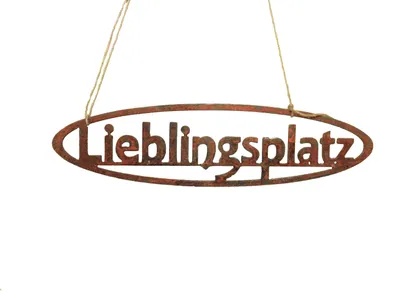 Produktbild von Edelrost Gartenstecker Lieblingsplatz,Gartendekoration