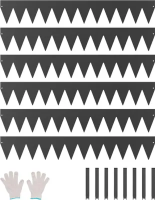 Obrázek produktu pro 6x Obruba trávníku - Obruba záhonu 1016x152,4x1,5mm - Zahradní design černá