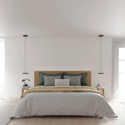 Produktbild von LUMIÈRE Design Pendelleuchte 'Evanos' 1-flammig LED dimmbar Hängelampe Schwarz