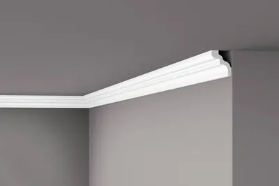 Immagine prodotto di Cornice a soffitto NMC D NOMASTYL Noel Marquet Battiscopa decorativo Battiscopa decorativo moderno colore bianco 2 m