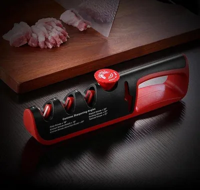 Produktbild von Famanu Messerschärfer 4-in-1 - manuell, multifunktional, mit 6 einstellbaren Niveaus