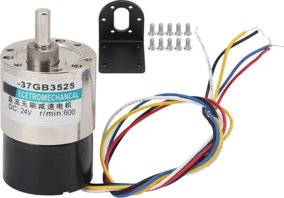 Produktbild von Bürstenloser Motor mit Untersetzungsgetriebe (CW/CCW) DC 24 V für CNC-Werkzeugmaschinen XD-37GB3525600 U/min