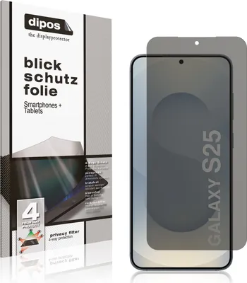 Produktbild von Blickschutzfolie für Samsung Galaxy S25 matt Schutzfolie Folie Display Schutz dipos