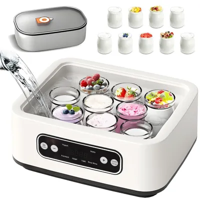 Yoghurtmaker 1,6 l, 9 Gläser, Temperatur- und Zeitregelung