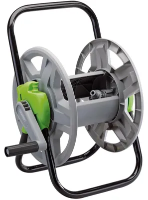 Productafbeelding van Tuinslanghaspel - Slanghaspel - Slangenhaspel - 45 m - Roestvrij frame - Meerkleurig