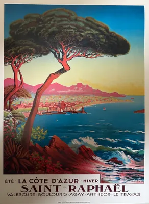 Immagine prodotto di Saint-Raphaël - Valescure - Boulouris - Agay - Poster 30x40 cm
