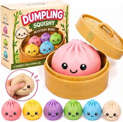 Produktbild von Squishy Dumpling Normal 10 cm – Kawaii Slow-Rising Anti-Stress Fidget-Spielzeug