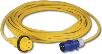 Produktbild von Marinco 15MSPPXP, Kabelsatz 16A, 230V, 15M, europäischer Stecker, robust, wetterfest, ideal für Camping und Boote.