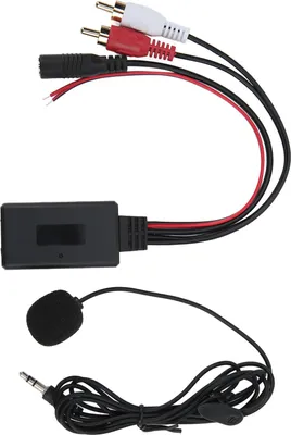 Obrázek produktu pro Adaptér Bluetooth AUX-IN do auta, bezdrátový kabel s mikrofonem, handsfree zařízení pro Pioneer 2 RCA audio konektor