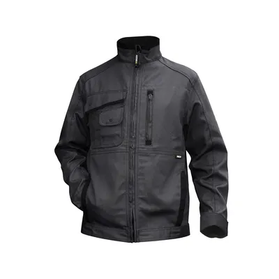 Produktbild von DASSY® Kent Canvas Arbeitsjacke ANTHRAZITGRAU/SCHWARZ Gr.L Länge: STANDARD