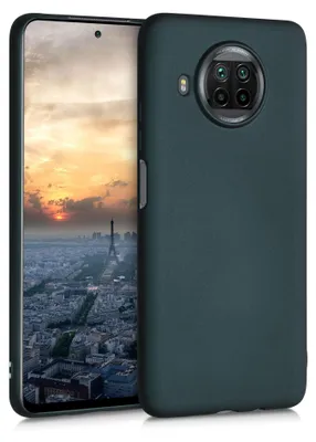 Produktbild von kwmobile Handyhülle für Xiaomi Mi 10T Lite Hülle - Silikon Case metallisch schimmernd - Schutzhülle Cover - Metallic Petrol