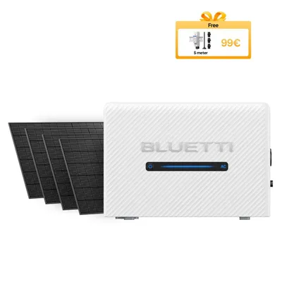 Image de BLUETTI Balco 260 + 4 panneaux solaires de 450W | Centrale solaire de balcon de 2400W avec batterie de 2560 Wh pour la maison, l'énergie solaire et l'alimentation de secours