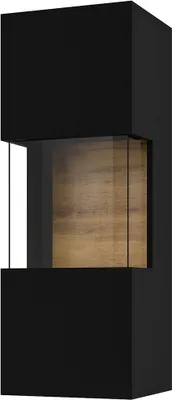 Produktbild von Meublorama DS-HA-AVA-24WNLM07*1C/18KG, 1 Tür(en), 2 Regale, Schwarz, Mitteldichte Faserplatte (MDF), 2 Jahr(e), 300 mm