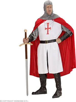 Produktbild von Vollständiges Kreuzritter Kostüm - Ritterkostüm Ritter Verkleidung XL - 54/56