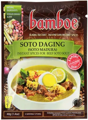 Produktbild von Bamboe SOTO DAGING Gewürzmischung für Rindfleisch-Gemüsesuppe 40g