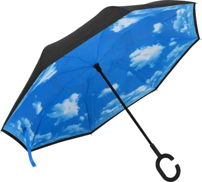 Produktbild von Regenschirm C-Griff Schwarz 108 cm