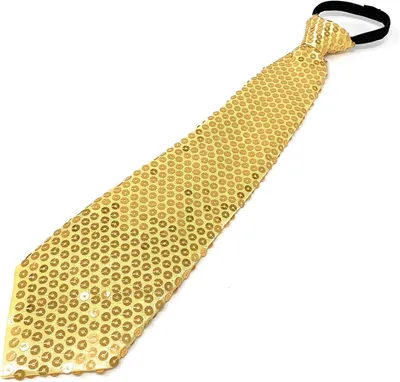 Zdjęcie produktu dla Męski Pailletten Kostium Clip-on Krawat 15" x 3", Błyszczący, na Imprezy