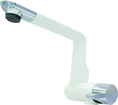 Produktbild von Comet Wasserhahn Arona mit Mikroschalter, lose chrom/weiß