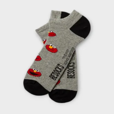 Produktbild von BeSocks Sneaker Socke Bio - ELMO, Farbe grau, Größe 41-46
