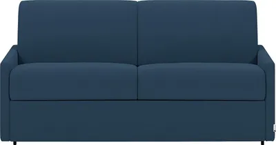 Produktbild von 4-Sitzer-Schlafsofa mit Express-Klappmechanismus aus Stoff – Farbe: Marineblau – Liegefläche: 160 cm – 22 cm dicke Memory-Schaum-Matratze von CALIFE