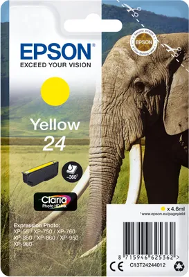 Immagine prodotto di Epson Elephant C13T24244022 cartuccia d'inchiostro 1 pz Originale Giallo