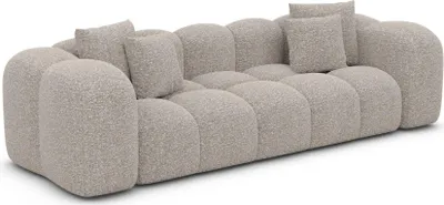Produktbild von Bouclé 3-Sitzer Couch Valora Sand