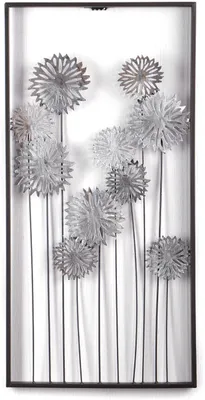 Produktbild von WAND DEKO "PURE FLOWERS" | Metall, 62 cm | Wanddekoration Blumen