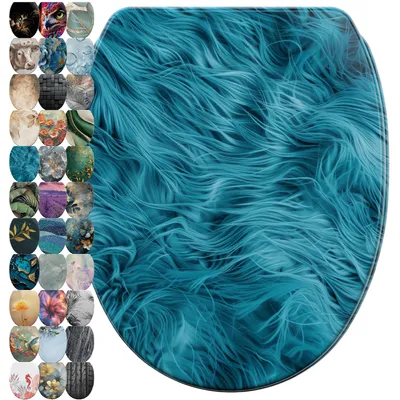 Produktbild von SANILO® WC-Sitz mit Absenkautomatik und Schnellverschluss Fluffy, Toilettendeckel direkt vom Hersteller, Klodeckel, Klobrille, WC Deckel, WC Brille