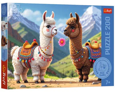 Produktbild von Trefl Puzzle Kolorowe Lamas 200 TeileMix 70% 13356