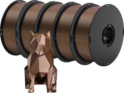 Produktbild von ANYCUBIC Metallfilament, 5 KG Gewicht, 200-230°C Drucktemperatur, Metallkupfer