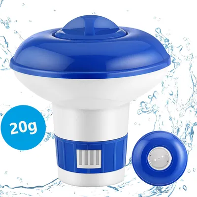 Produktbild von MeisterPool Dosierschwimmer Pool Chemischen Spender Chlor Dosierer, mit Einstellbare Belüftungsöffnungen, Größe:Für 20g Tabletten