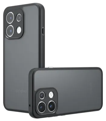 Produktbild von Coverup Mattes Transparentes Back Cover mit Kameraschutz - OPPO Reno16 F Hülle - Schwarz