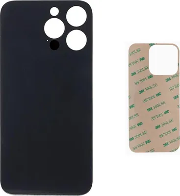 Produktbild von OEM iPhone 14 Pro Max Akkudeckel Backcover Rückseite Glas Schwarz