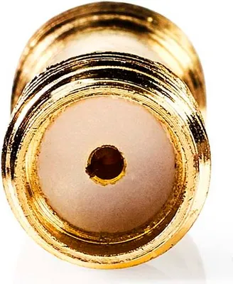 Produktbild von Nedis SMA Adapter - SMA-Buchse - SMA-Buchse - Vergoldet - 50 Ohm - Gerade - PVC - Gold - 2 Stück - Box