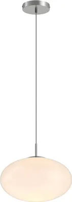 Produktbild von Lindby Hängeleuchte Sonika, Ø 40 cm, nickelfarben, Glas, E27