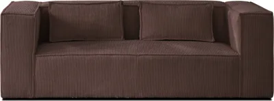 Produktbild von Lisa Design STELLA, 2-Sitzer Einzelsofa, aus Cord, moderner Stil , Braun