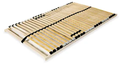 Produktbild von Lattenrost mit 28 Lamellen, 7 Zonen, 140x200 cm, Buchenholzrahmen, Birkenholzlaten, zentrales Verstärkungsband, für 140x200 cm Matratze, einfach montierbar