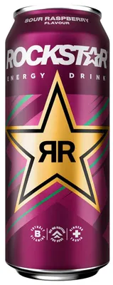 Obrázek produktu pro Rockstar Energy Drink Sour Raspberry s příchutí malin 500 ml
