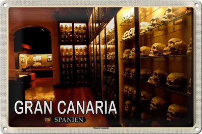 Produktbild von Blechschild Reise 18x12cm Gran Canaria Spanien Museo Canario Museum