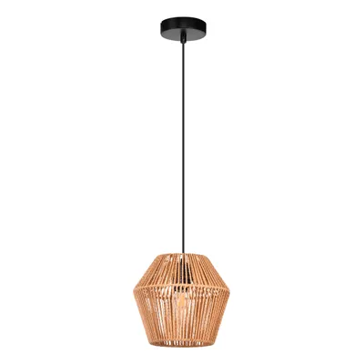 Produktbild von ZMH Hängelampe Vintage Rattan Pendelleuchte Boho Esszimmerlampe 150cm E27 Hängeleuchte Rustikal Esstischlampe Hängend 40W