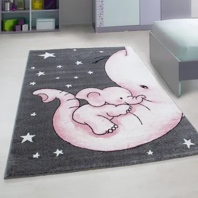 Produktbild von Ayyildiz Hali KIDS1201700560PINK, Teppich, Polypropylen (PP), Pink, Rechteck, 1200 mm, 1700 mm