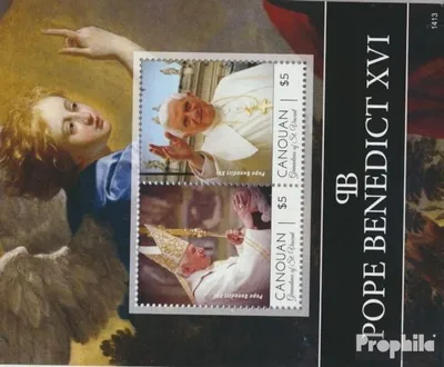 Produktbild von Briefmarken St. Vincent - Canouan 2014 Mi Block54 (kompl.Ausg.) postfrisch Papst Benedikt XVI.