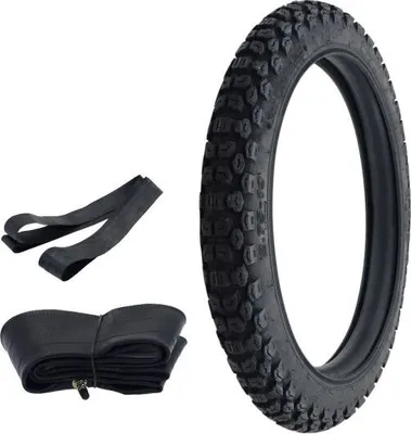 Zdjęcie produktu dla Zestaw opona/dętka/taśma enduro Kenda K270 2.75-19 43P TT do Zündapp Hai Simson S53 OR przód 2 3/4-19