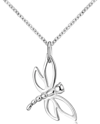 Produktbild von MATERIA by Matthias Wagner Schmuck Kettenanhänger Libelle silber 12x21mm aus 925 Sterling Silber KA-10