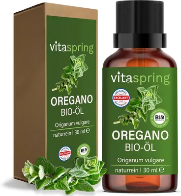 Produktbild von Oreganoöl BIO 100% NATURREIN – Hochkonzentriert & Natürlich | Ätherisches Öl für Immunsystem in Lebensmittelqualität | Ideal für Diffuser Massage 30ml