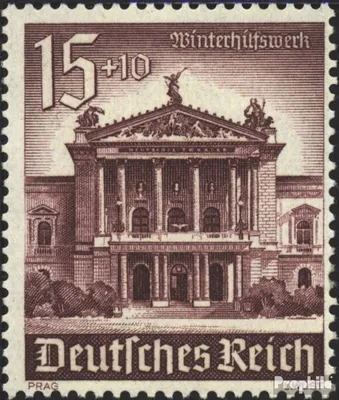 Produktbild von Briefmarken Deutsches Reich 1940 Mi 757 gestempelt Winterhilfswerk: Bauwerke